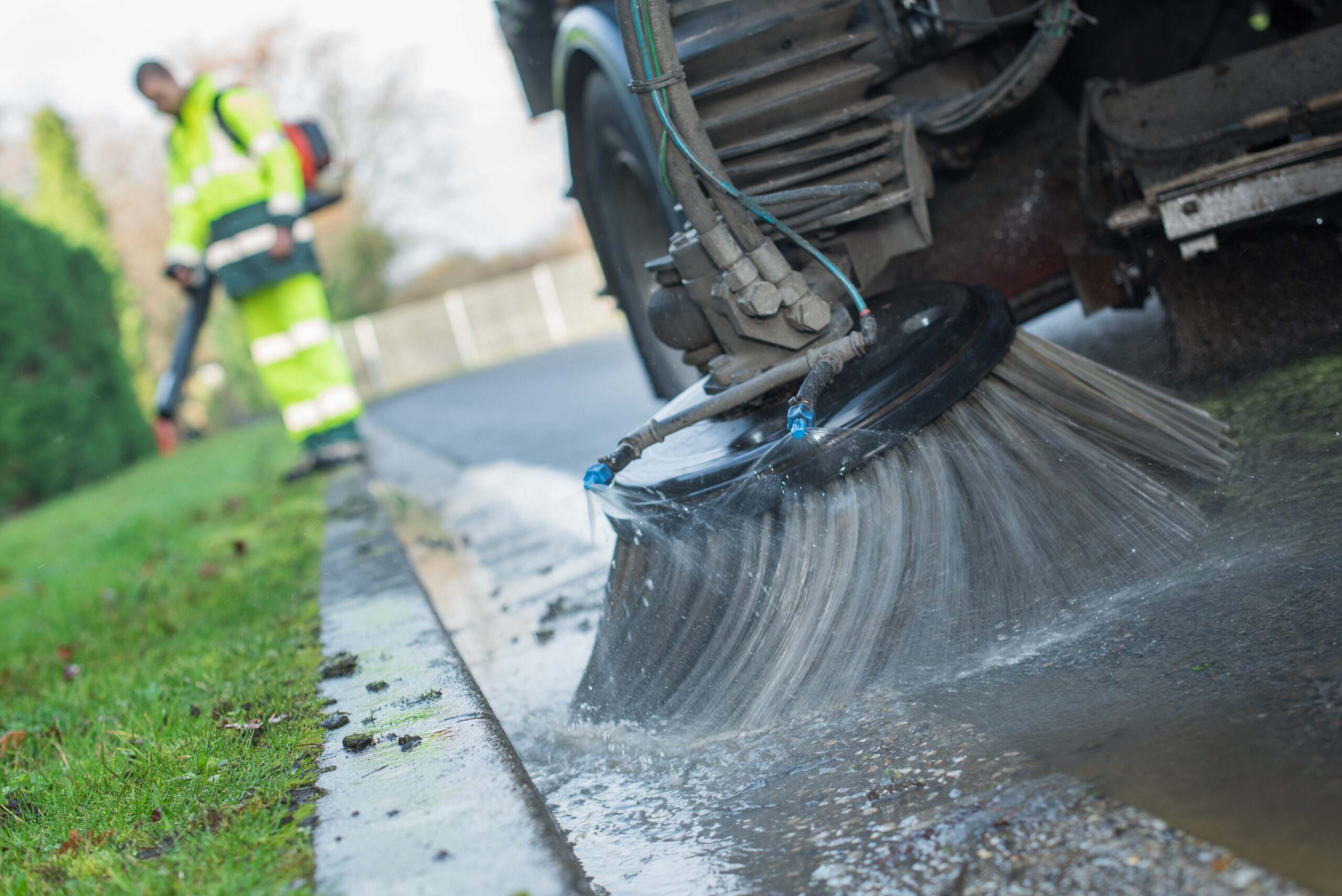 close up of community village cleaner